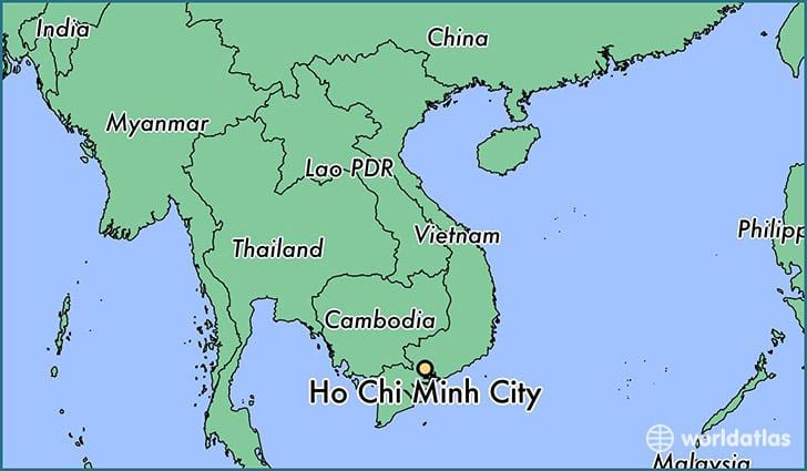 Peta kota ho chi minh dunia