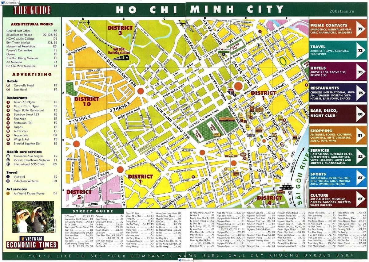 peta kota ho chi minh, vietnam