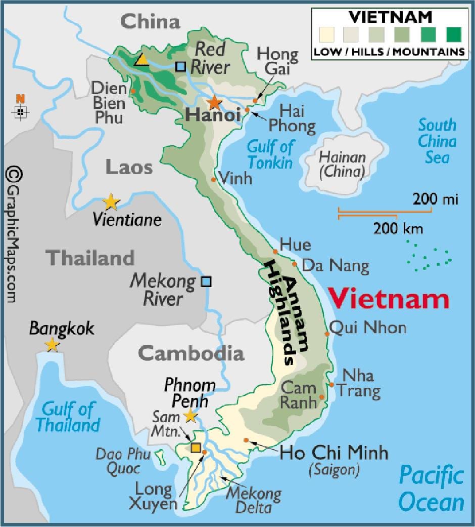 Peta dari saigon di